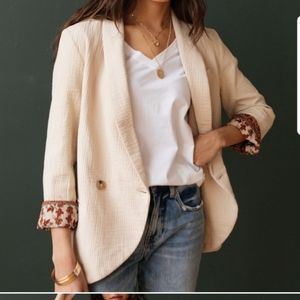 Free People Rowan Blazer/ Ecru/ size medium